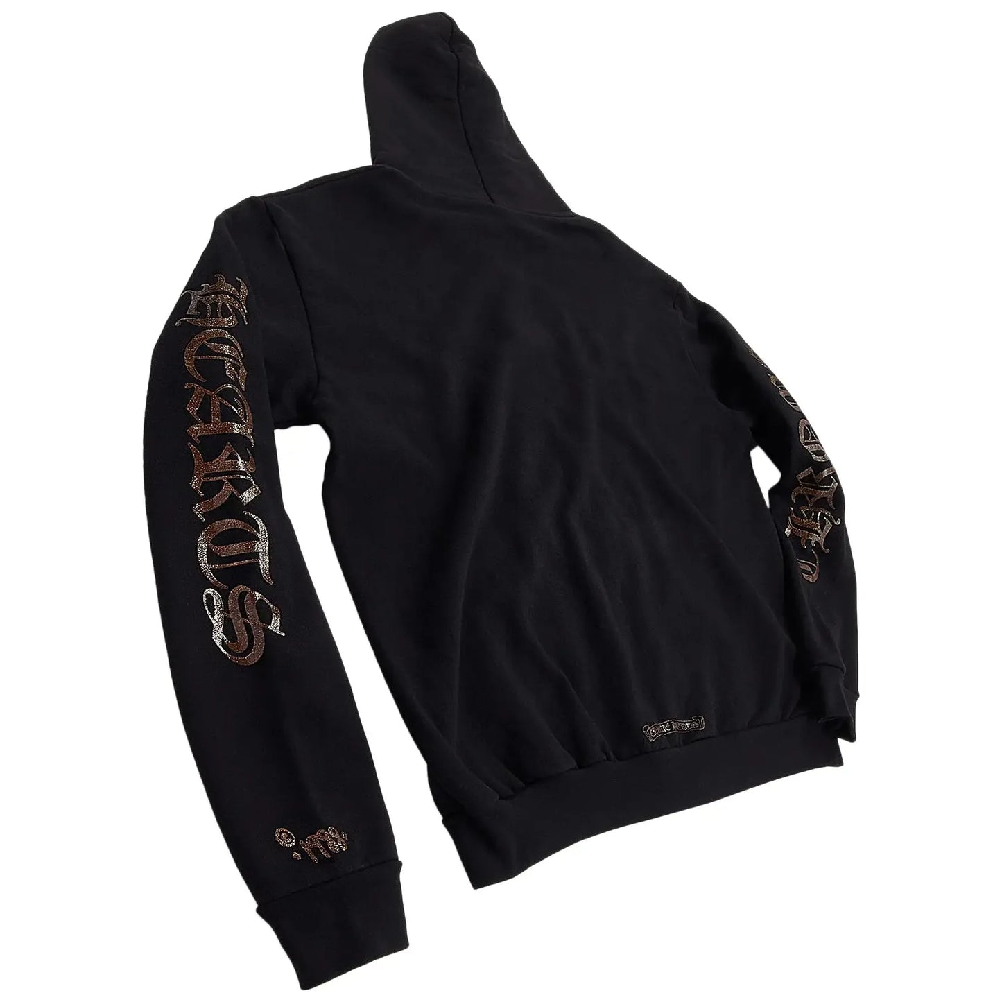 Chrome Hearts Brown Glitter 1988 Zip-Up Hoodie Black