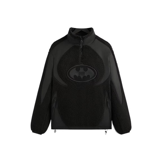 Kith x Batman Quarter Zip Sherpa Jacket Black