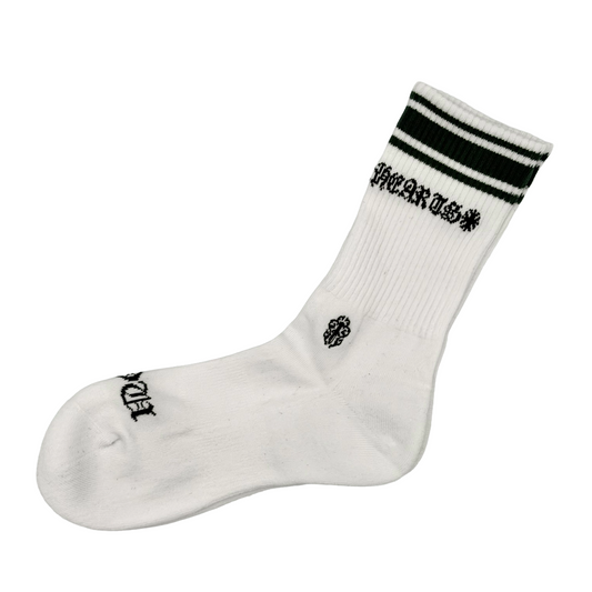 Chrome Hearts Sport Stripe Anklet Socks White/Green