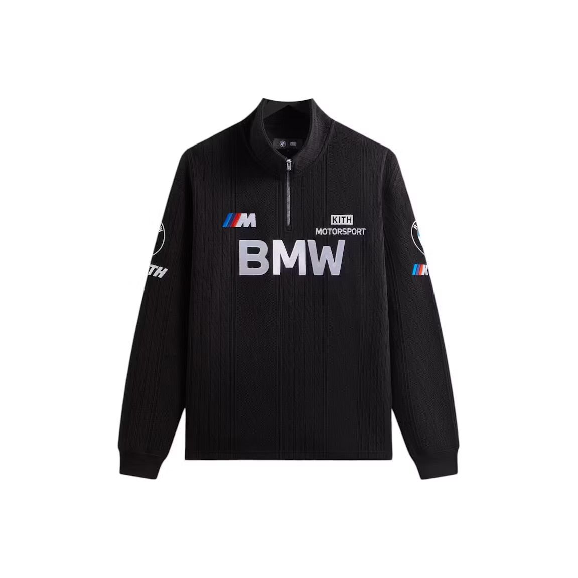 Kith x BMW Cable Fleece Quarter Zip Black