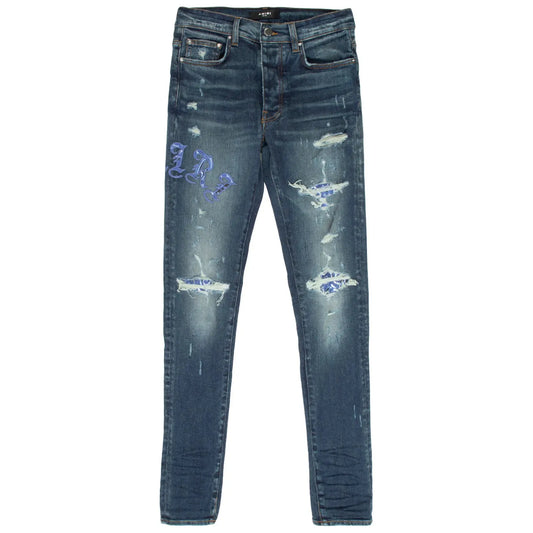 Amiri Old English Logo Jean Deep Classic