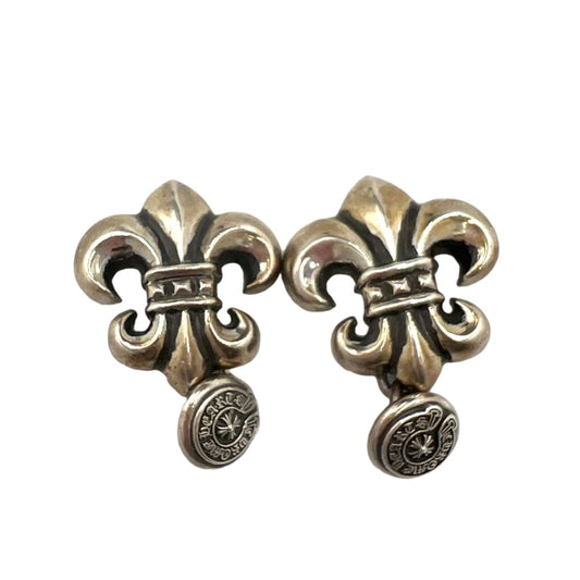 Chrome Hearts Silver Fleur Cufflinks (Set of 2)