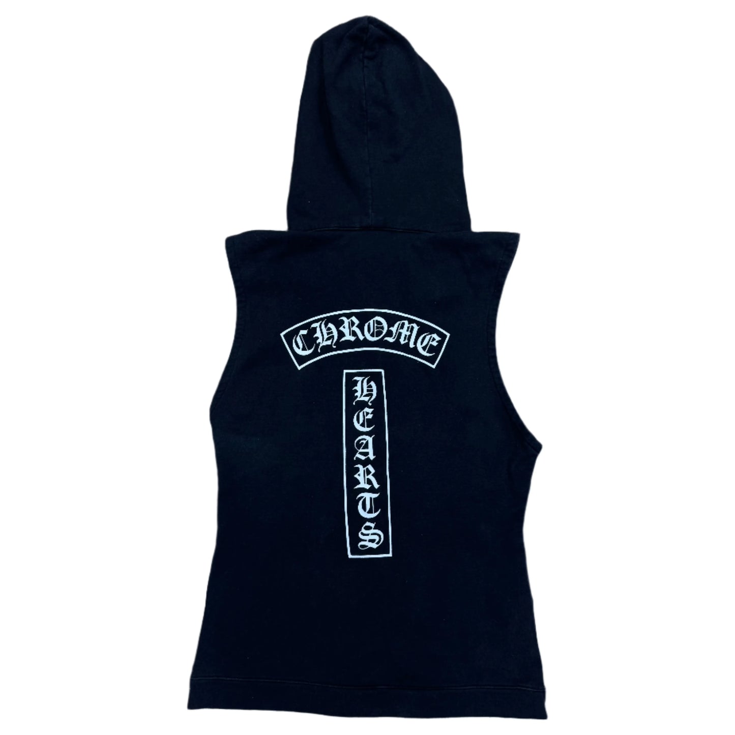 Chrome Hearts Cut Off Hoodie Black