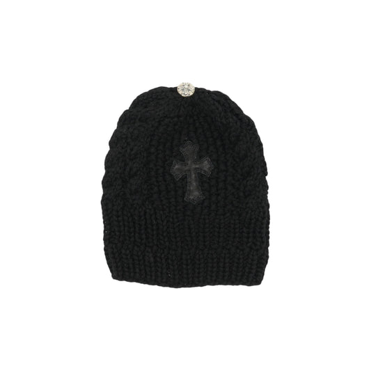 Chrome Hearts Women/Kids Cross Patch Beanie Black