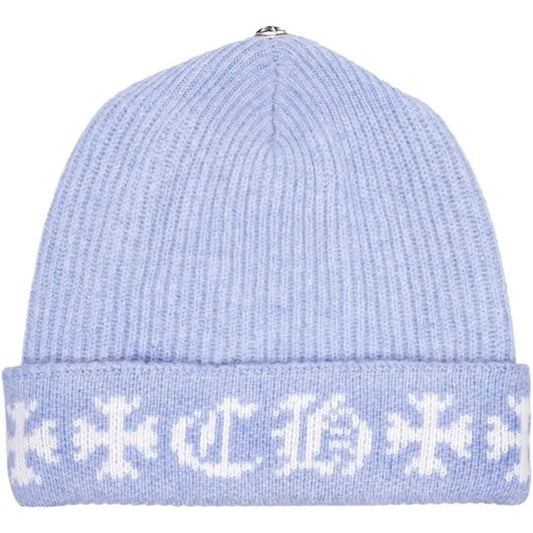 Chrome Hearts Big Daddy Cashmere Beanie Light Blue