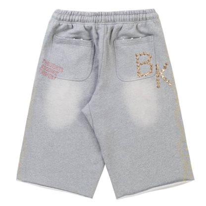 Boredom Kills Collegiate Shorts Heather Grey