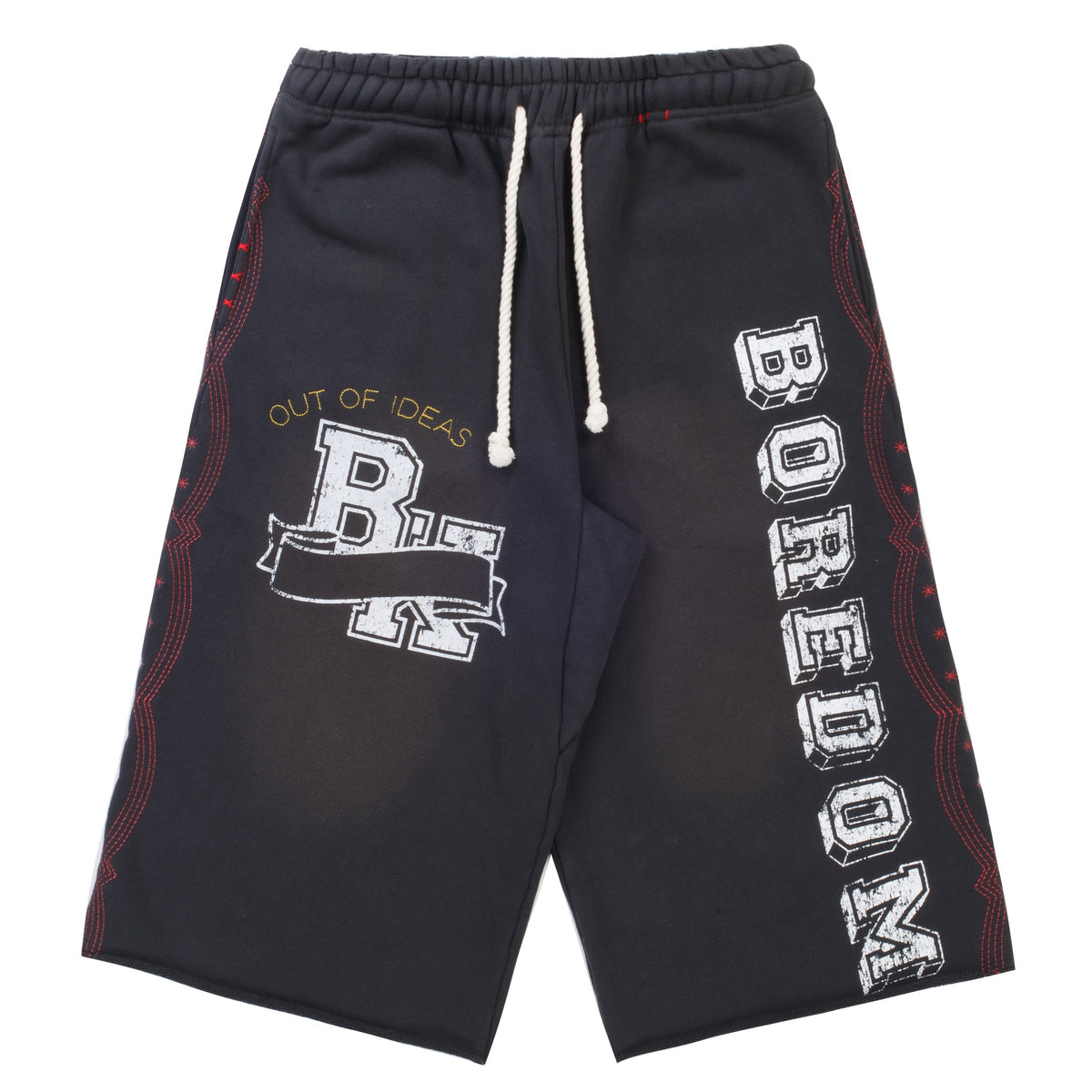 Boredom Kills Collegiate Shorts Vintage Black
