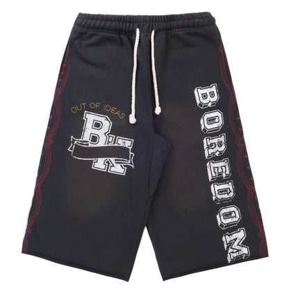 Boredom Kills Collegiate Shorts Vintage Black