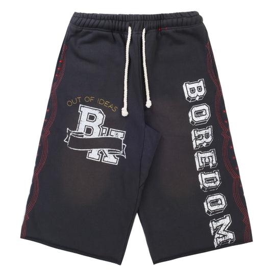 Boredom Kills Collegiate Shorts Vintage Black