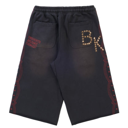 Boredom Kills Collegiate Shorts Vintage Black