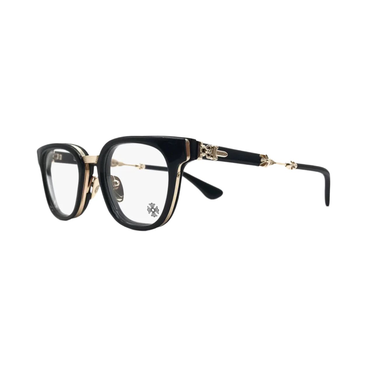 Chrome Hearts  Duck Butter BK-GP Black & Gold Glasses Frame