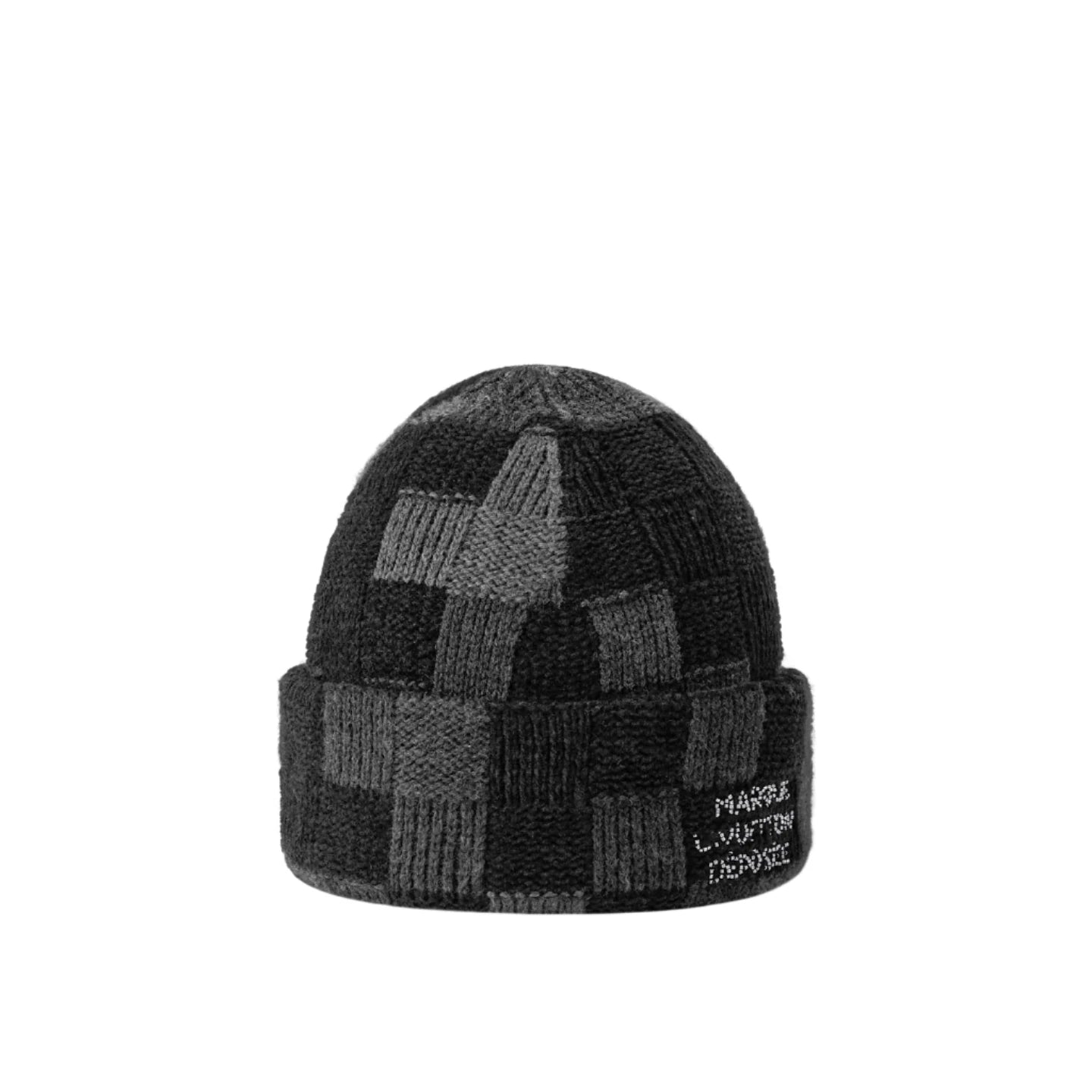 Louis Vuitton Crush Damoflage Beanie Black