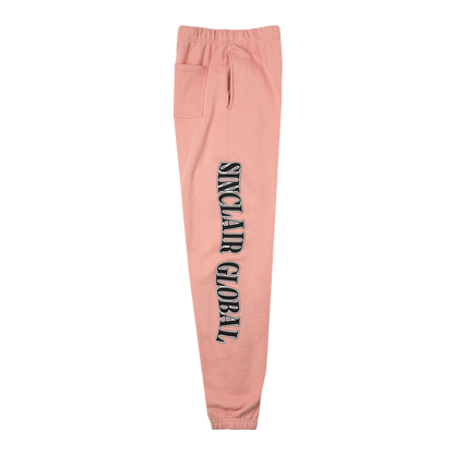 Sinclair Wavy Logo Sweatpants Pink