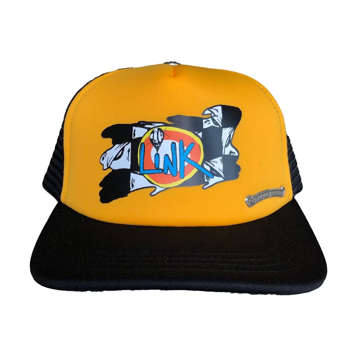 Chrome Hearts Matty Boy Sex Records Link Trucker Hat Black/Yellow