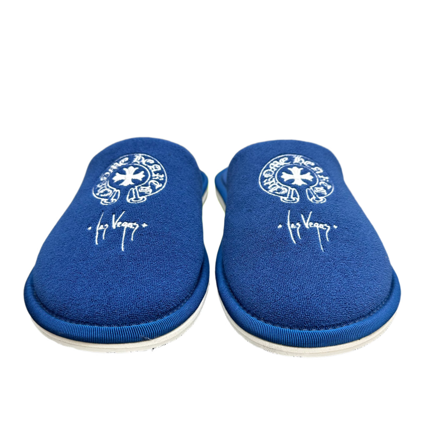 Chrome Hearts Las Vegas Exclusive Hotel Slippers Blue