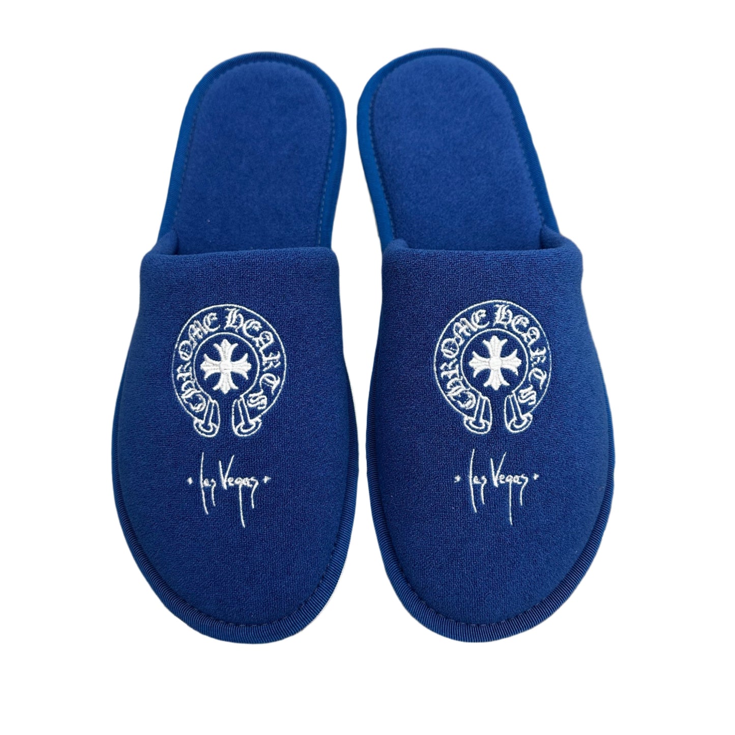 Chrome Hearts Las Vegas Exclusive Hotel Slippers Blue