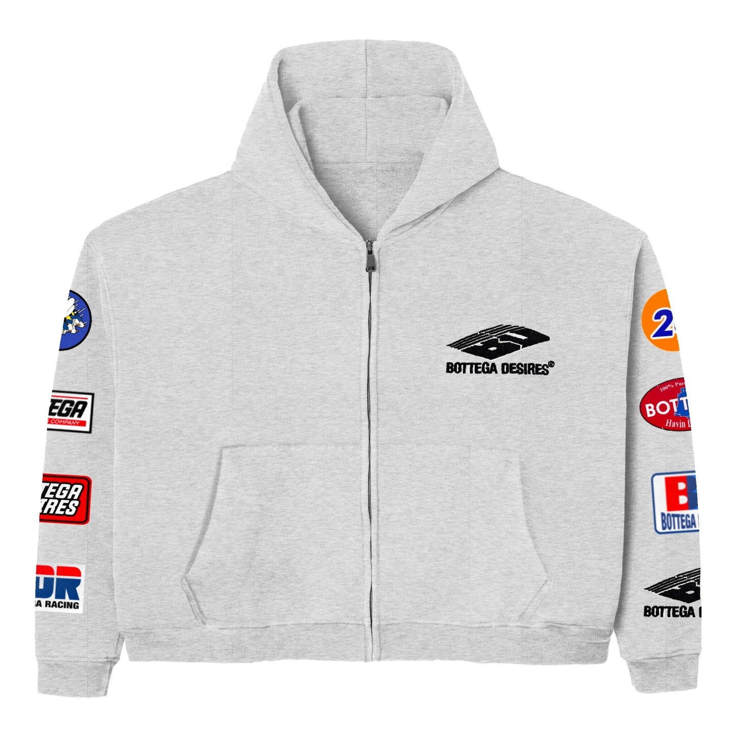 Bottega Desires Patches Jacket Grey