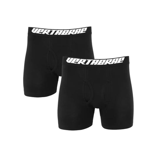 Vertabrae Boxer Brief Set (Pack of 2) Black