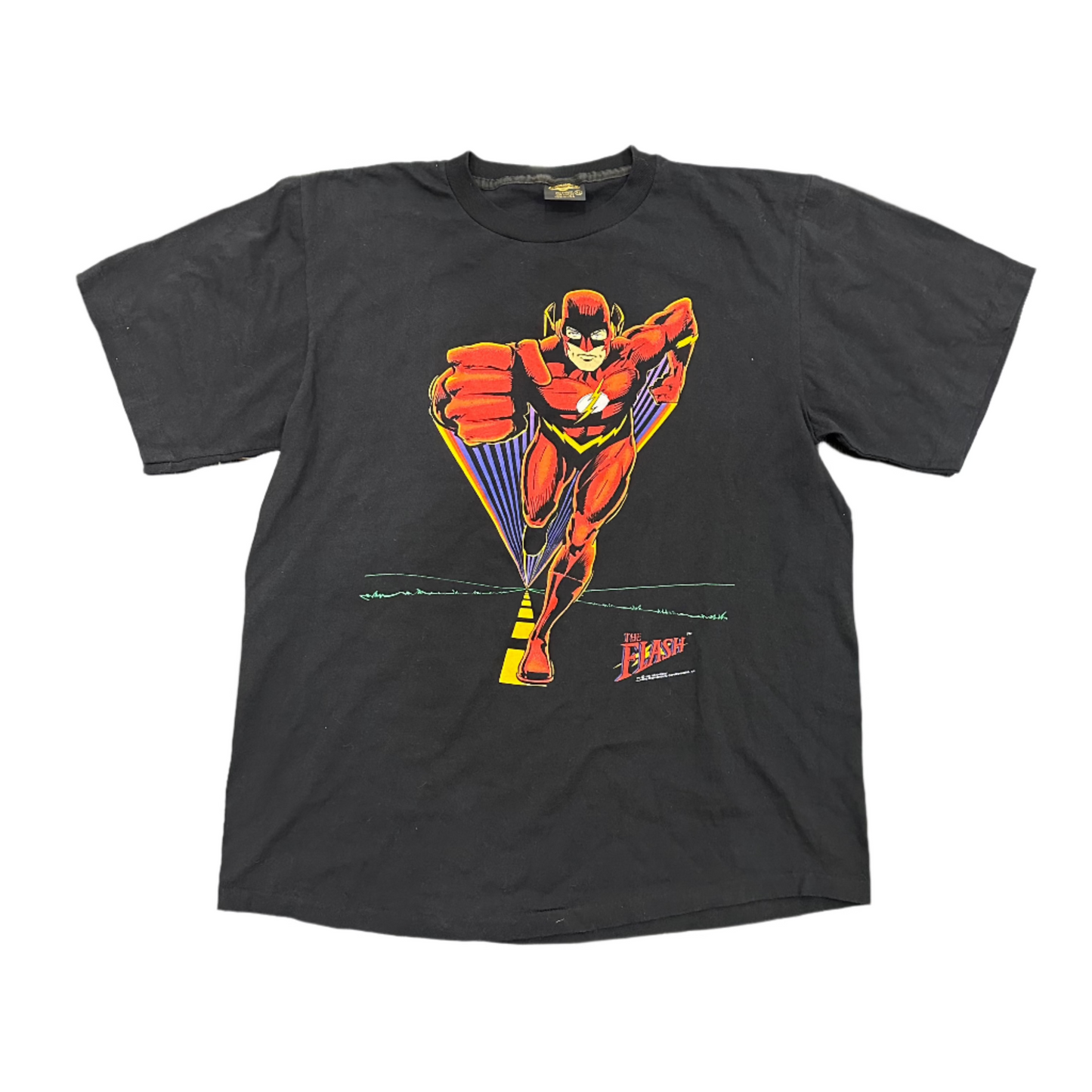 Vintage The Flash T-Shirt Black