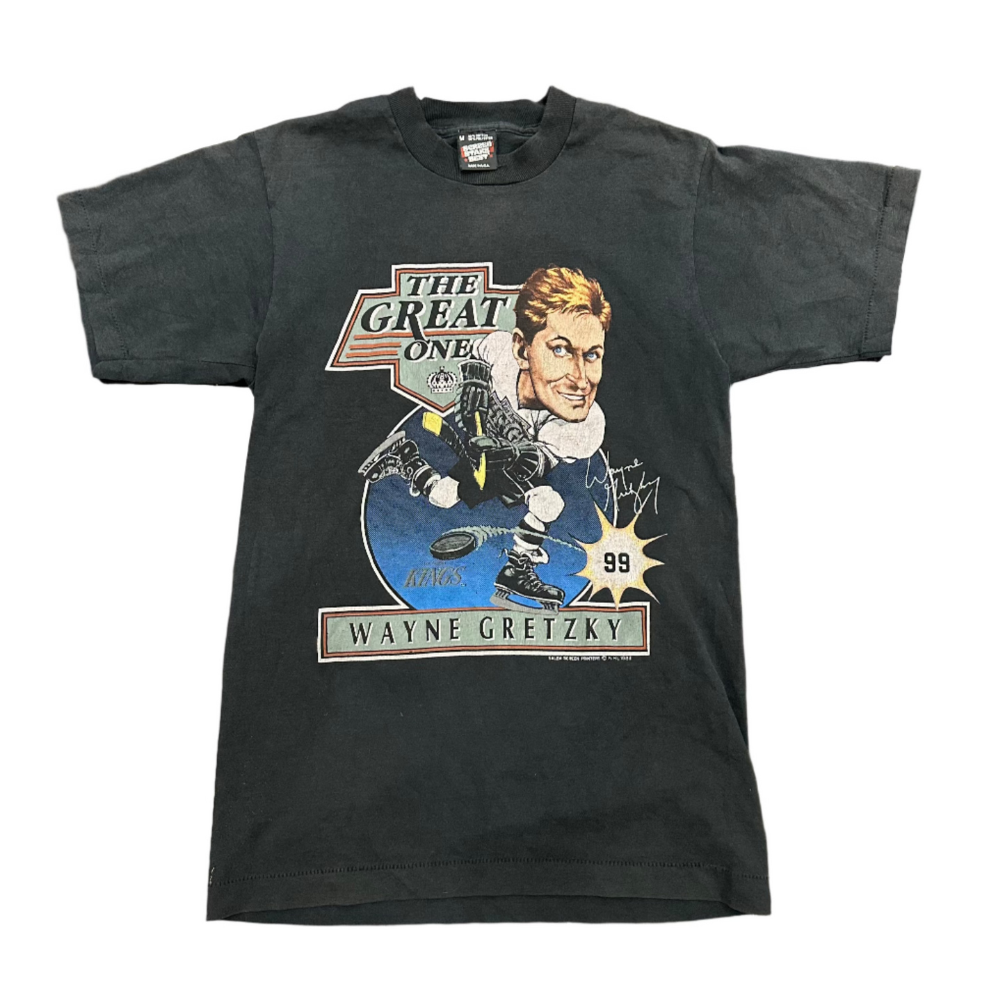 Vintage Wayne Gretzky T-Shirt Black