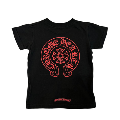 Chrome Hearts Baby Horseshoe T-Shirt Black/Red