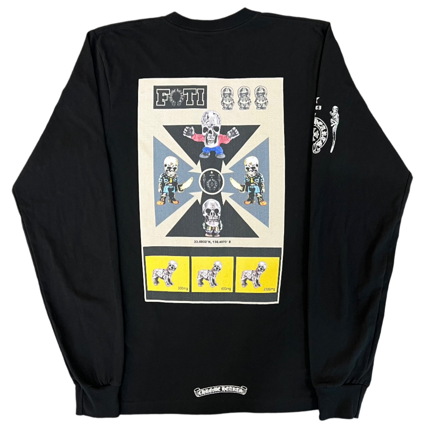 Chrome Hearts FOTI Skeeter & Skippy L/S T-Shirt Black