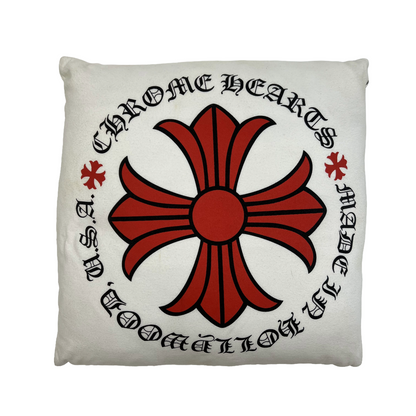Chrome Hearts 1/1 Multi Logo Pillow White