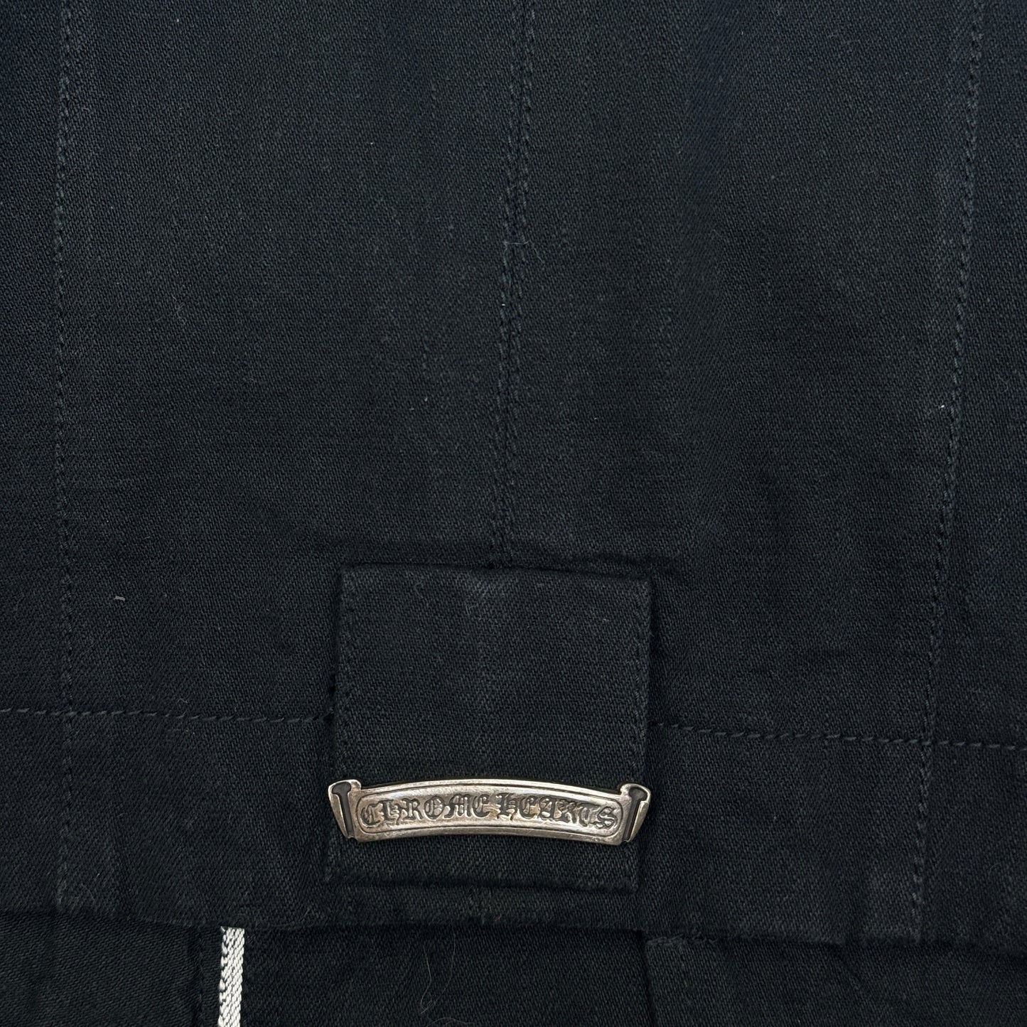 Chrome Hearts Denim Dagger Biker Jacket Black