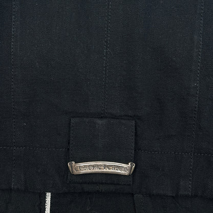 Chrome Hearts Denim Dagger Biker Jacket Black