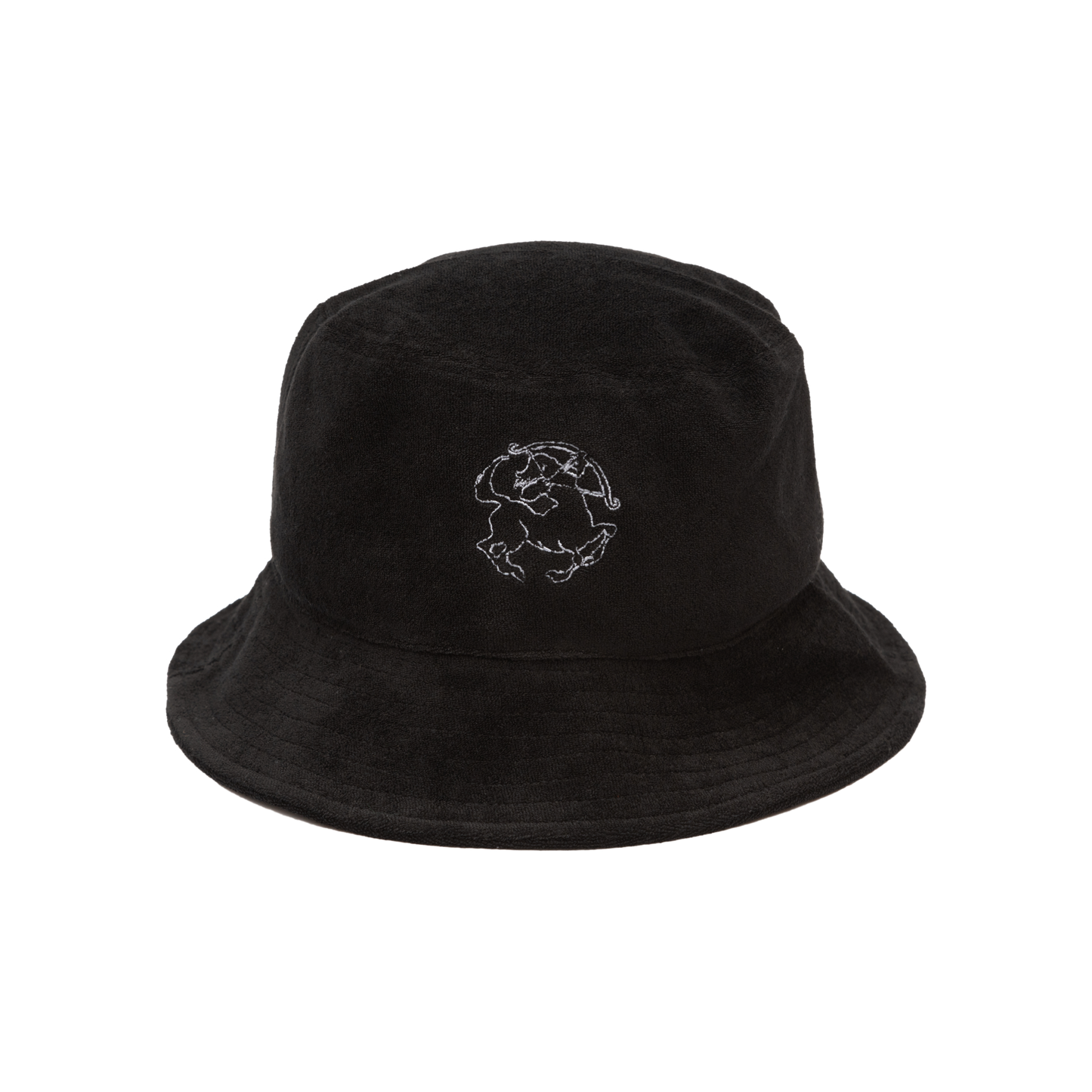 Sinclair Towel Terry Bucket Hat Black