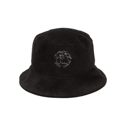 Sinclair Towel Terry Bucket Hat Black