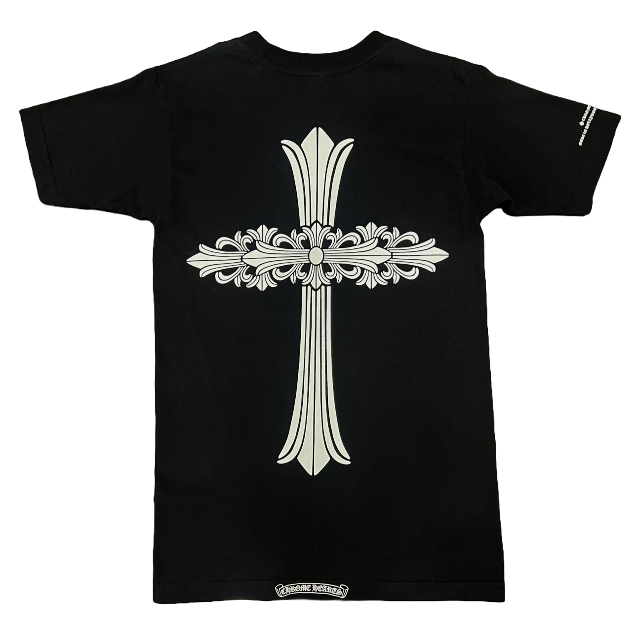 Chrome Hearts Double Floral Cross T-Shirt Black