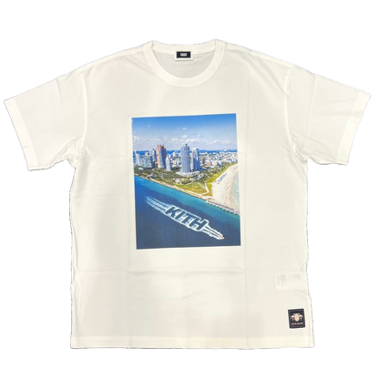 Kith Miami Exclusive South Beach Tee White