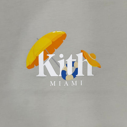 Kith Miami Exclusive Serif Tee Chalk