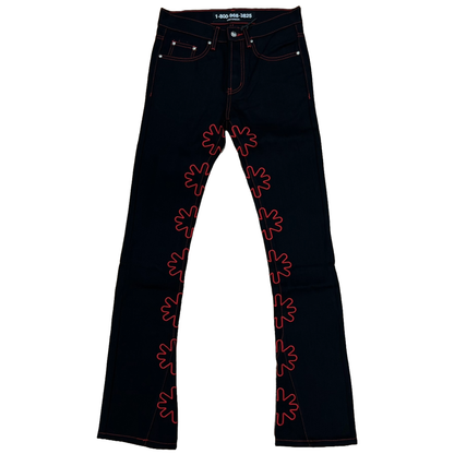 LOSTSHDWS DRKSHDWS Outline Denim Pant Black/Red