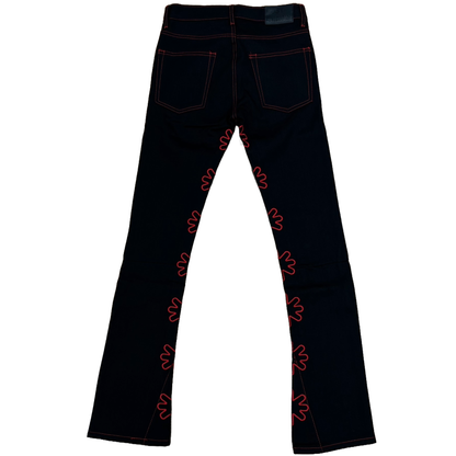 LOSTSHDWS DRKSHDWS Outline Denim Pant Black/Red