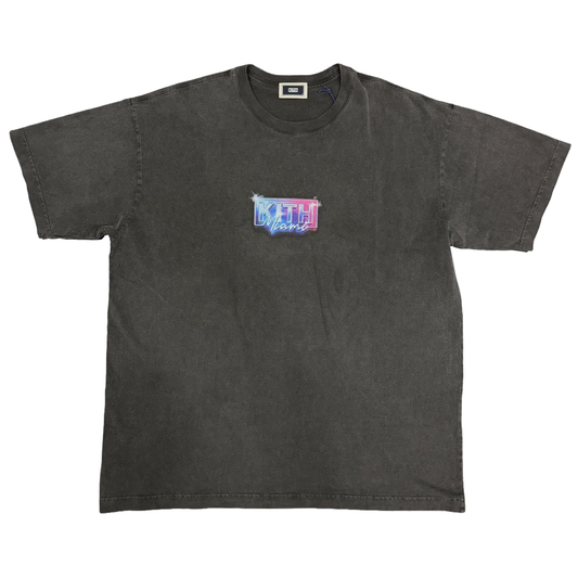 Kith Miami Neon Box Logo Vintage Tee Black