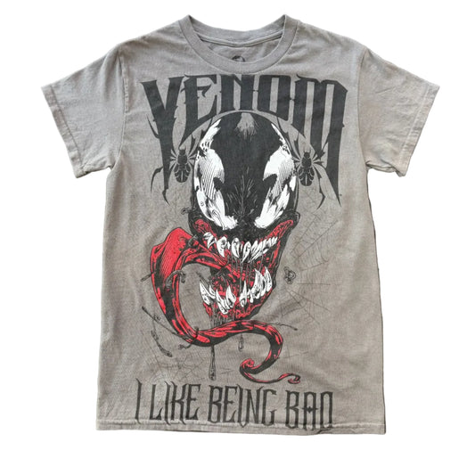 Vintage Marvel Venom I Like Being Bad T-Shirt Gray
