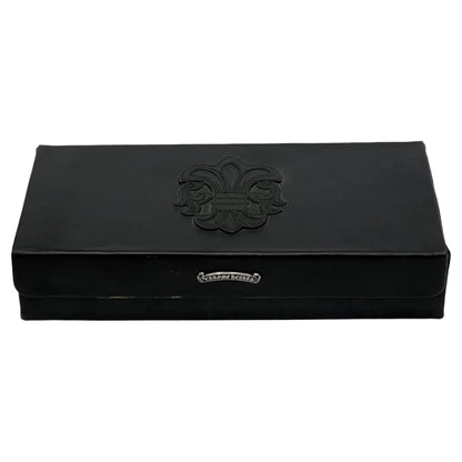 Chrome Hearts Vintage BS Fleur 6-Pocket Leather Eyewear Storage Case Black