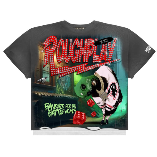 RoughPlay Beat The Odds T-Shirt Vintage Grey