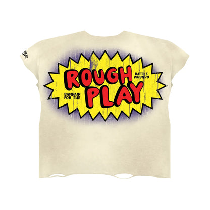 RoughPlay Play Rough Cut Off T-Shirt Cream