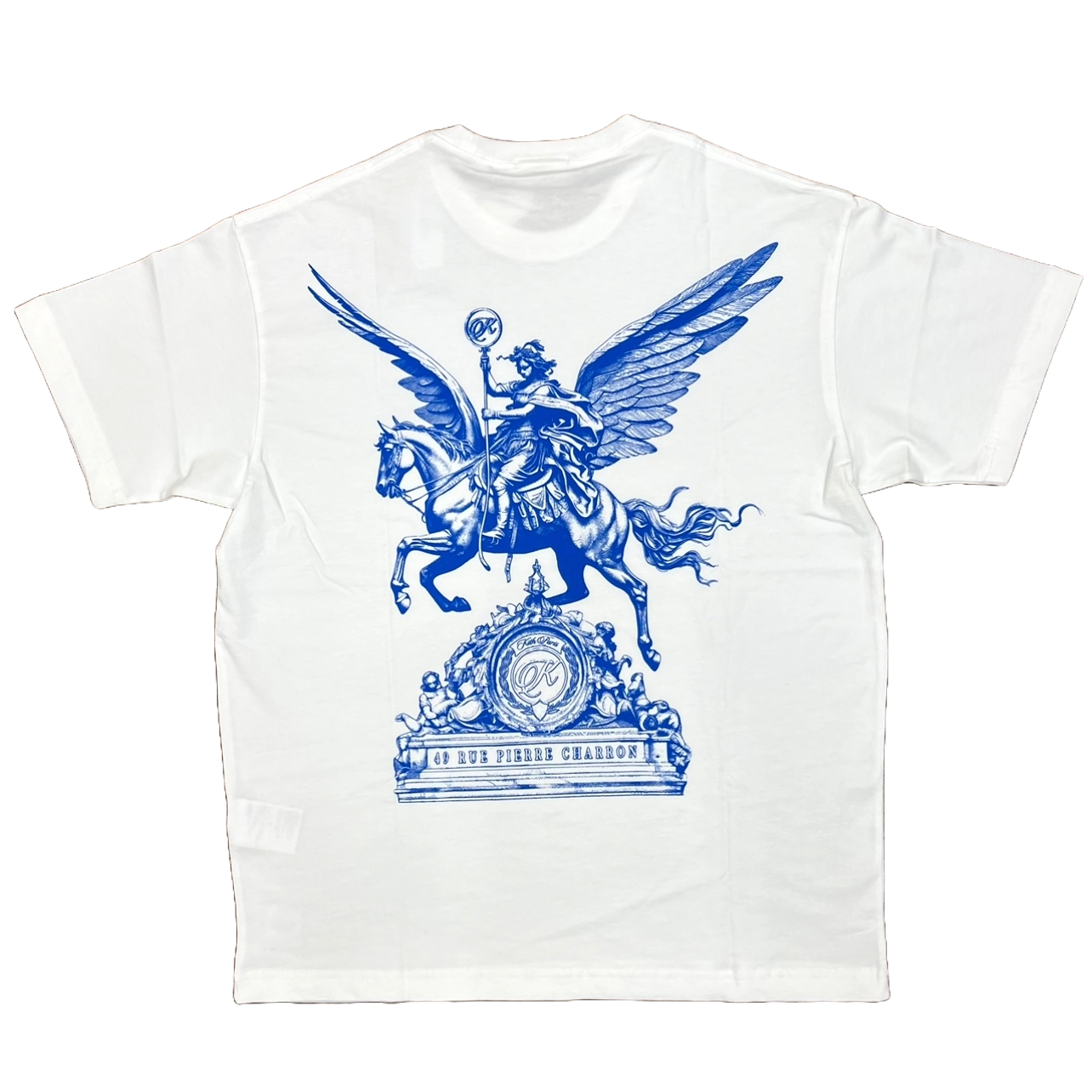 Kith Paris Exclusive Pegasus Statue Vintage Tee White