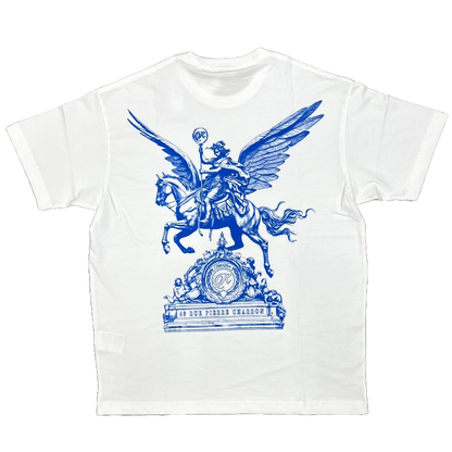 Kith Paris Exclusive Pegasus Statue Vintage Tee White