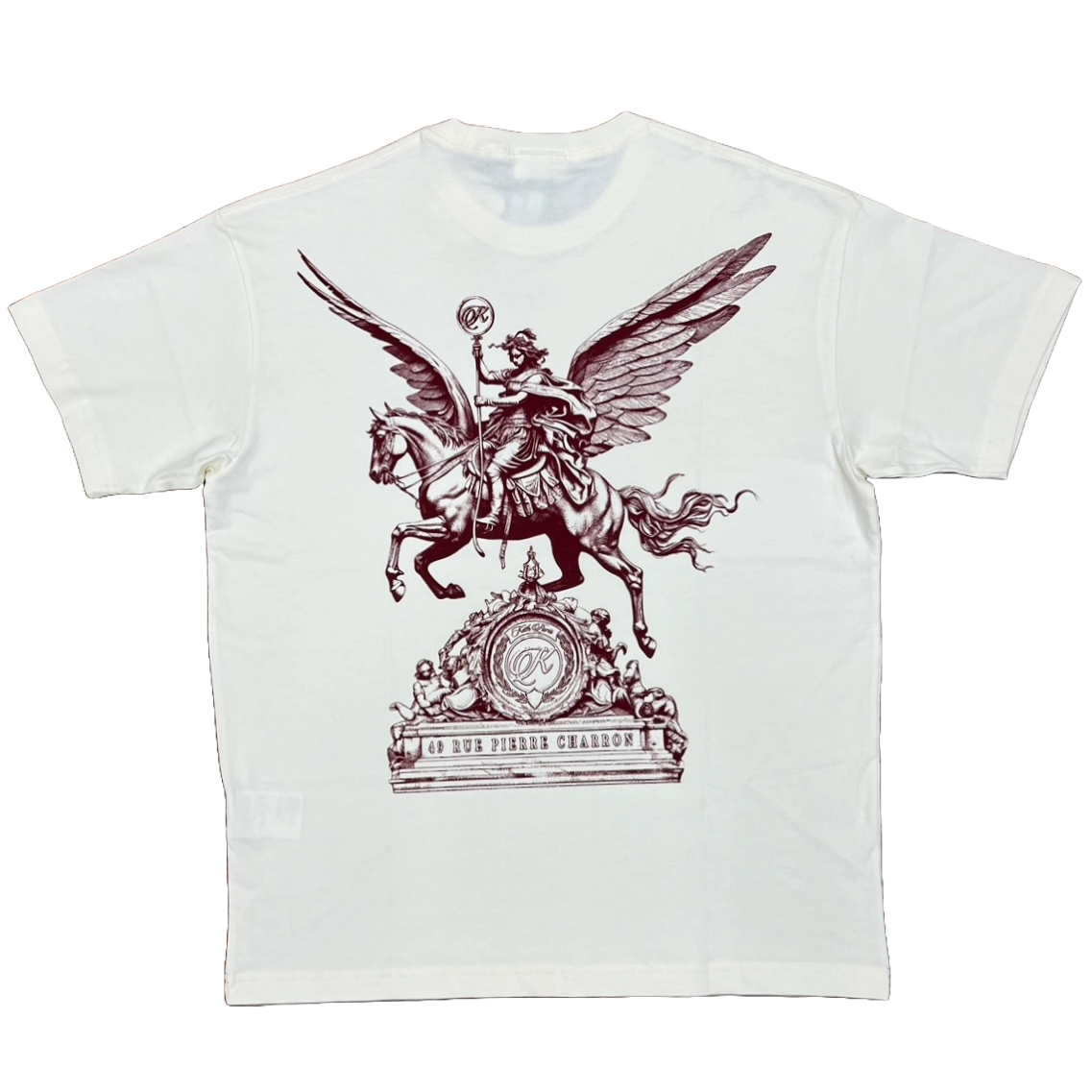 Kith Paris Exclusive Pegasus Statue Vintage Tee Sandrift