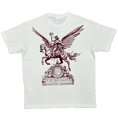 Kith Paris Exclusive Pegasus Statue Vintage Tee Sandrift