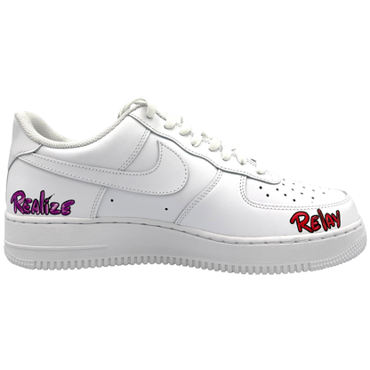 Nike Air Force 1 Low '07 White Matty Boy Hand Painted 1 of 1