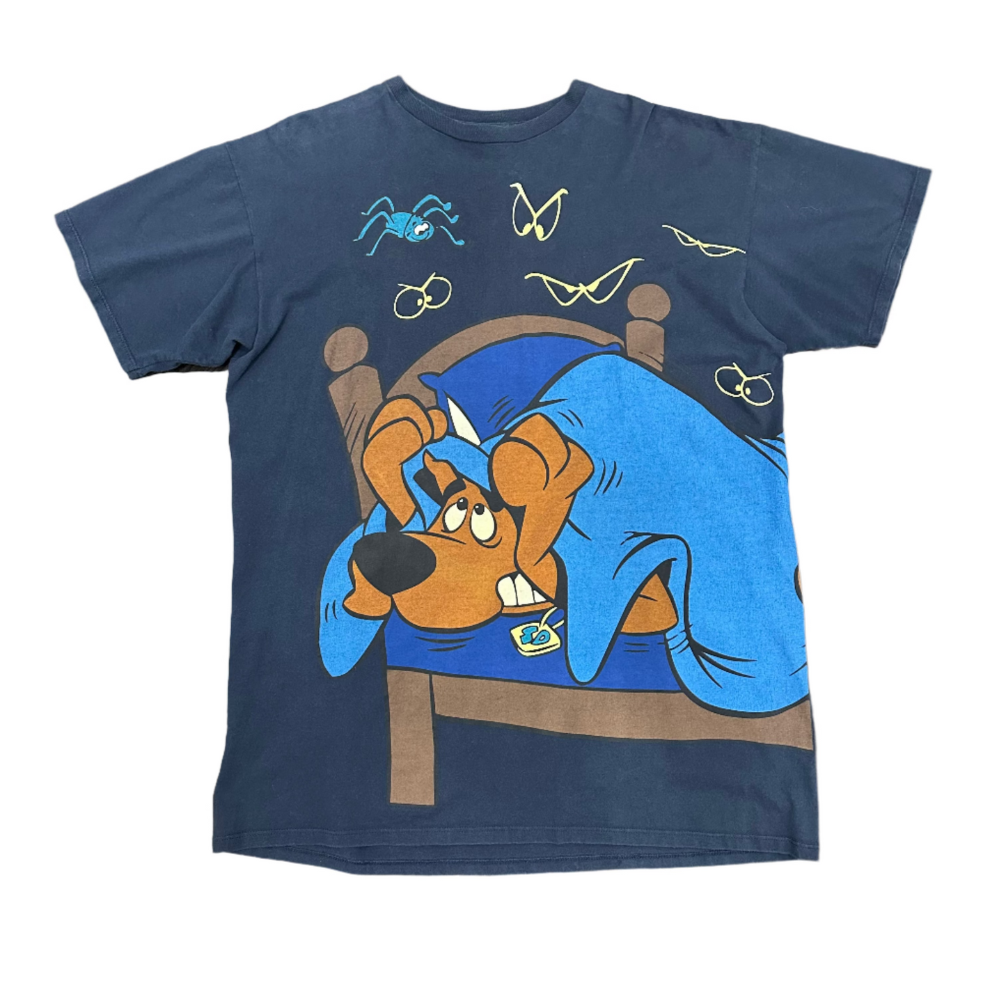 Vintage Scooby Doo Where Are You? AOP T-Shirt Navy