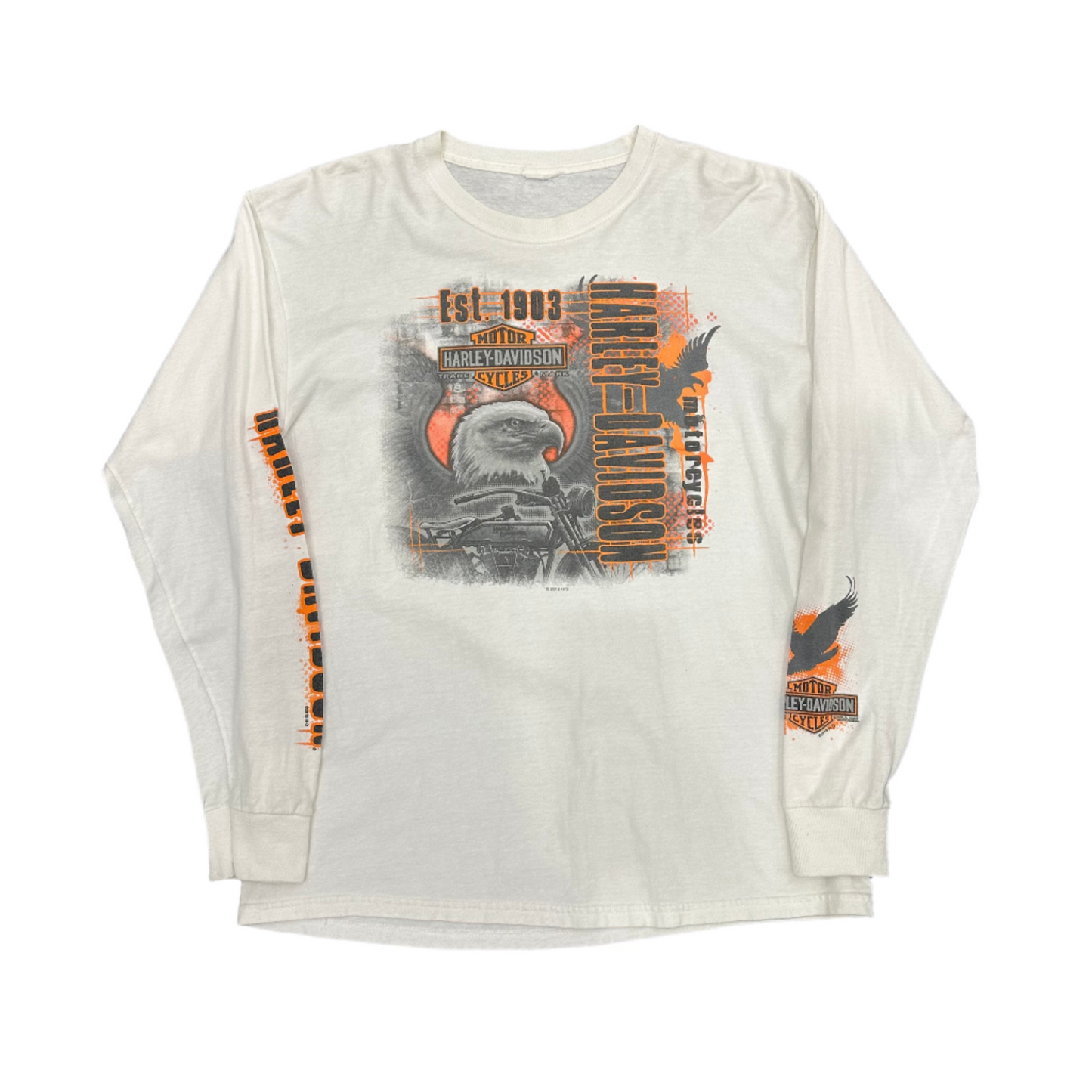Vintage Harley Davidson LS T-Shirt White
