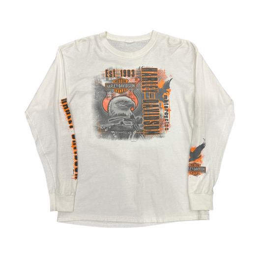 Vintage Harley Davidson LS T-Shirt White