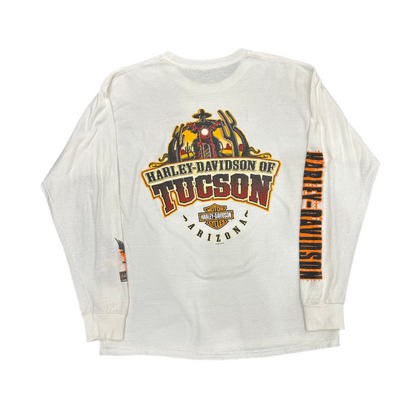 Vintage Harley Davidson LS T-Shirt White